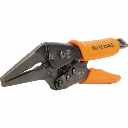 Klein Tools Long Nose Locking Pliers, 9-inch 38612